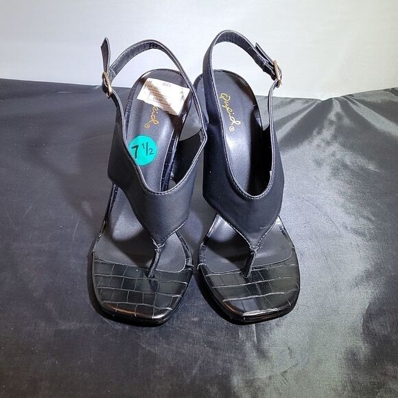 BRAND NEW QUPID OPEN TOE ANKLE STRAP  HIGH HEEL WOMEN"S  PUMP SANDAL - Picture 3 of 14